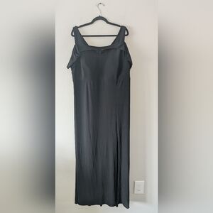 20W Nightway Black Cold Shoulder Classic Long Maxi Dress